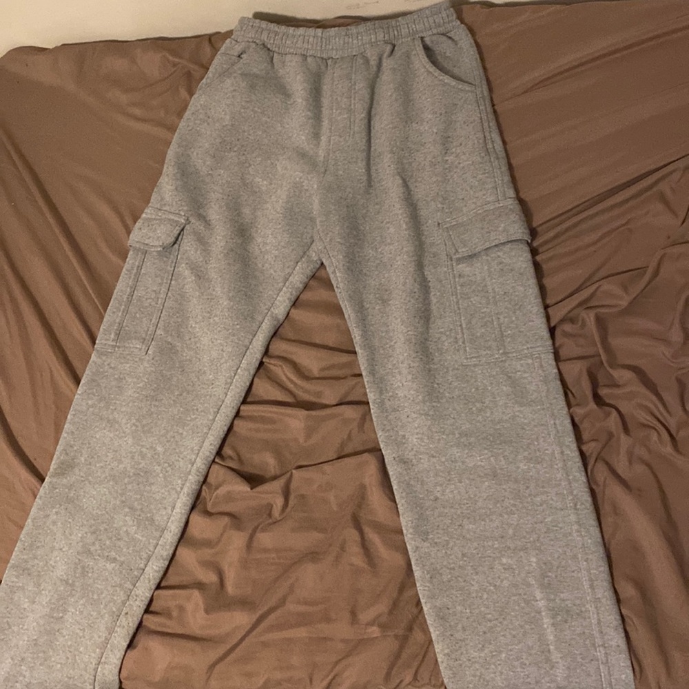 plain grey sweatpants